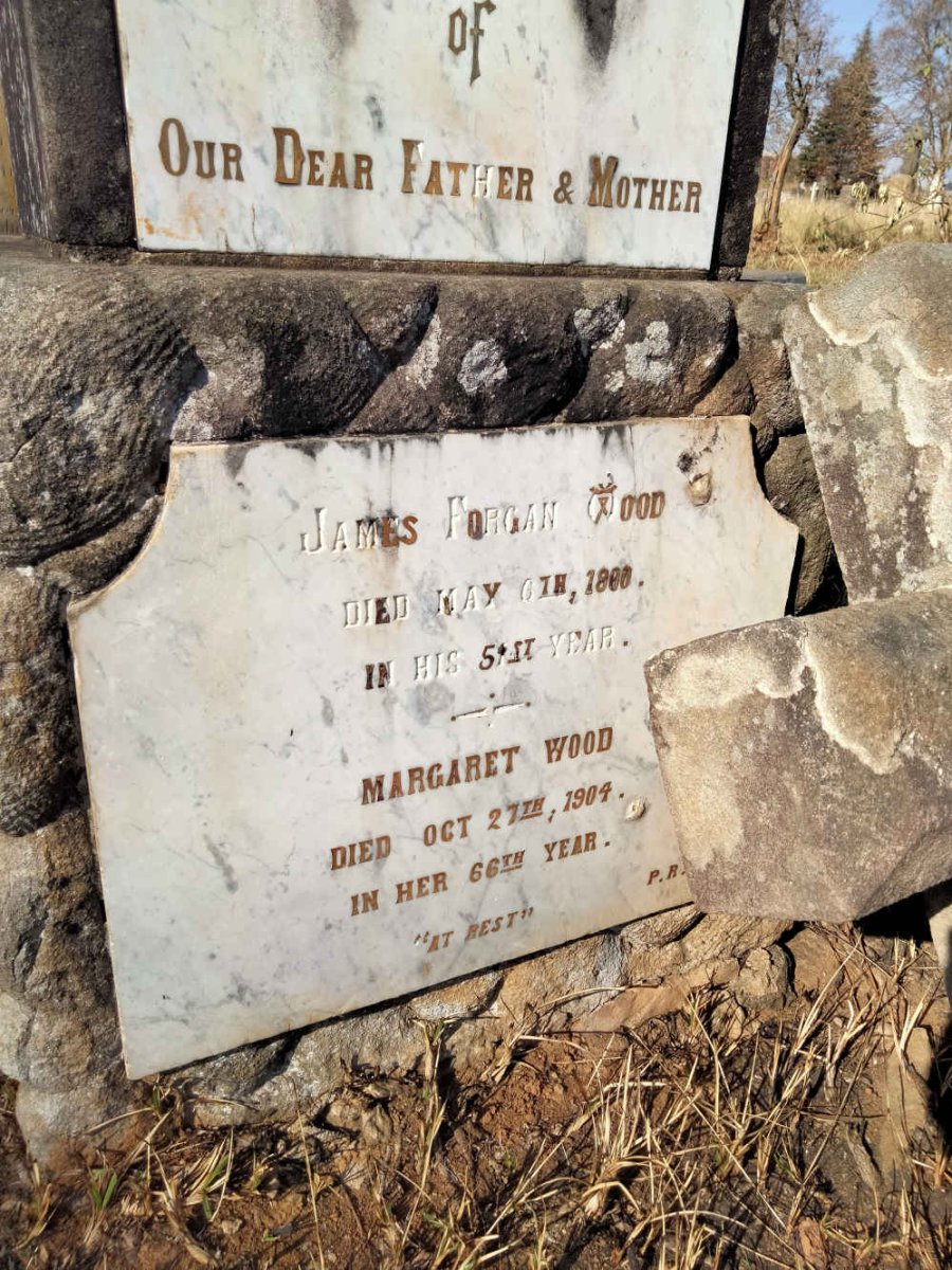 WOOD James Forgan -1880 & Margaret -1904