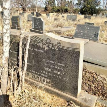 ZUYDAM Simon Thiebout, van 1903-1972 & Anna Sophia VAN DER MERWE 1908-1974 _1