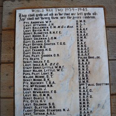 3. Greytown World War II Memorial
