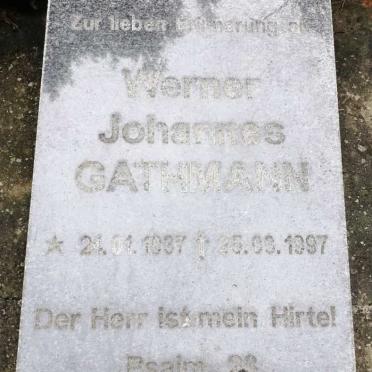 GATHMANN Werner Johannes 1937-1997