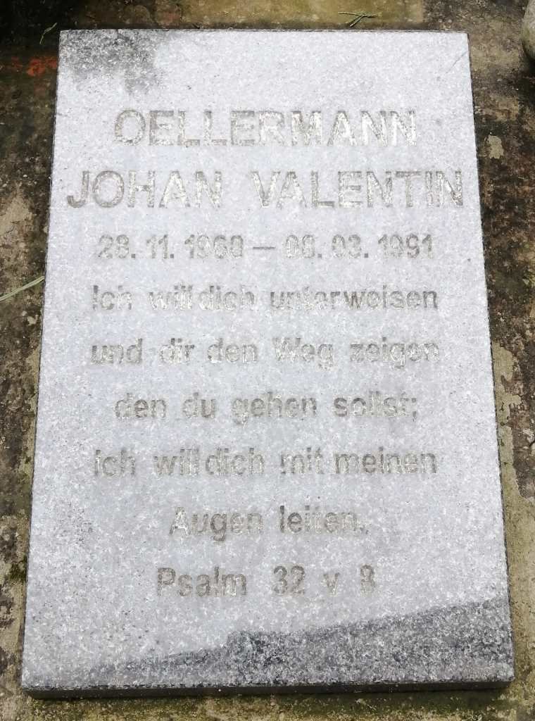 OELLERMANN Johan Valentin 1960-1991