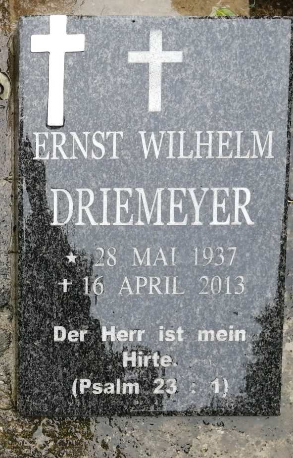 DRIEMEYER Ernst Wilhelm 1937-2013