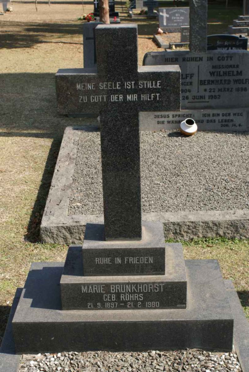 BRUNKHORST Marie nee ROHRS 1897-1980
