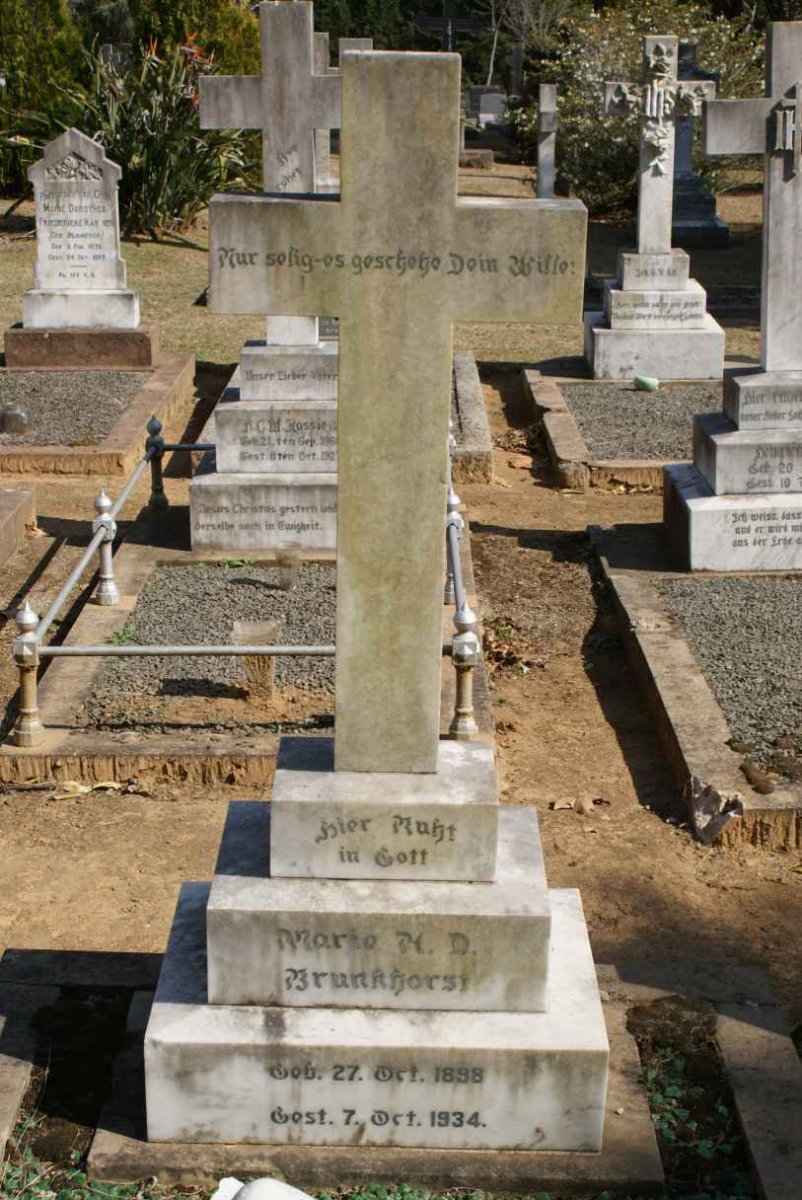 BRUNKHORST Marie A.D.  1898-1934