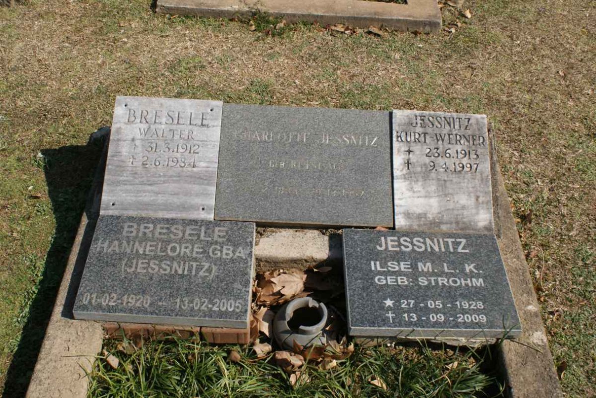 BRESELE Walter 1912-1984 &amp; Hannelore JESSNITZ 1920-2005 :: JESSNITZ Kurt-Werner 1913-1997 &amp; Ilse H.L.K. STROHM 1928-2009