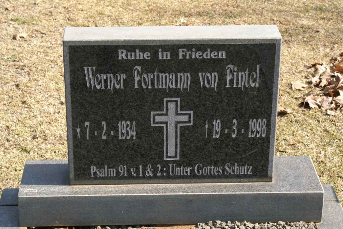 FINTEL Werner Fortmann, von 1934-1998