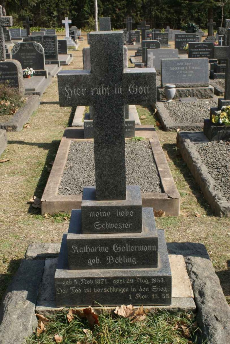 GOLTERMANN Katharine nee BOHLING 1871-1953