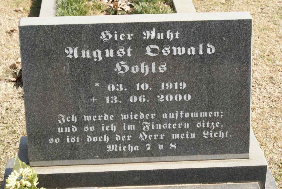 HOHLS August Oswald 1919-2000