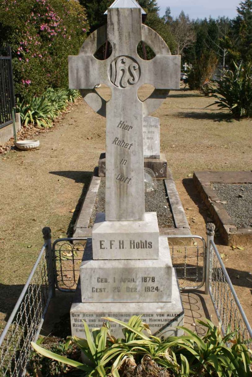 HOHLS E.F.H. 1878-1924