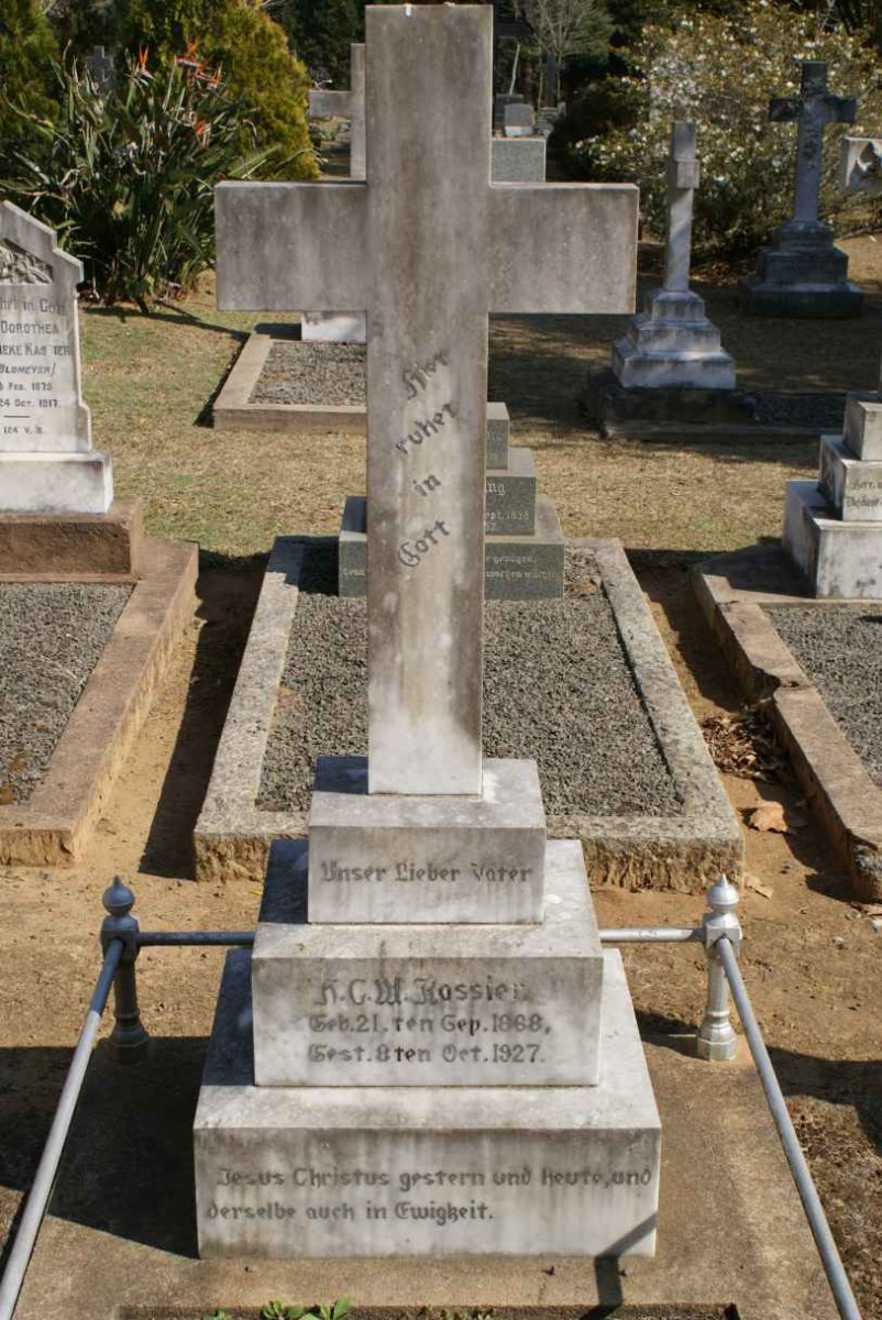 KASSIER H.C.W. 1866-1927