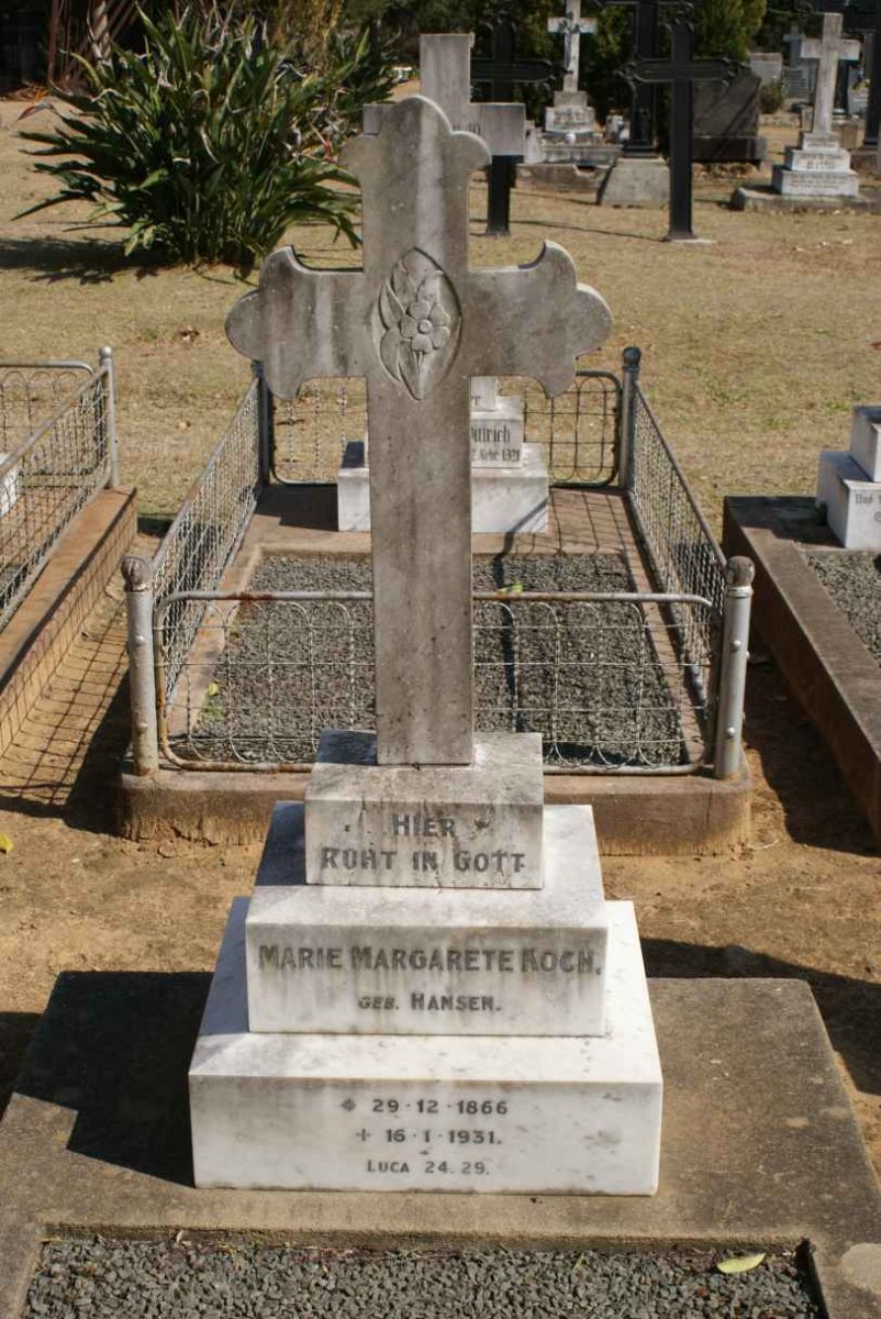 KOCH Marie Margarete nee HANSEN 1866-1931