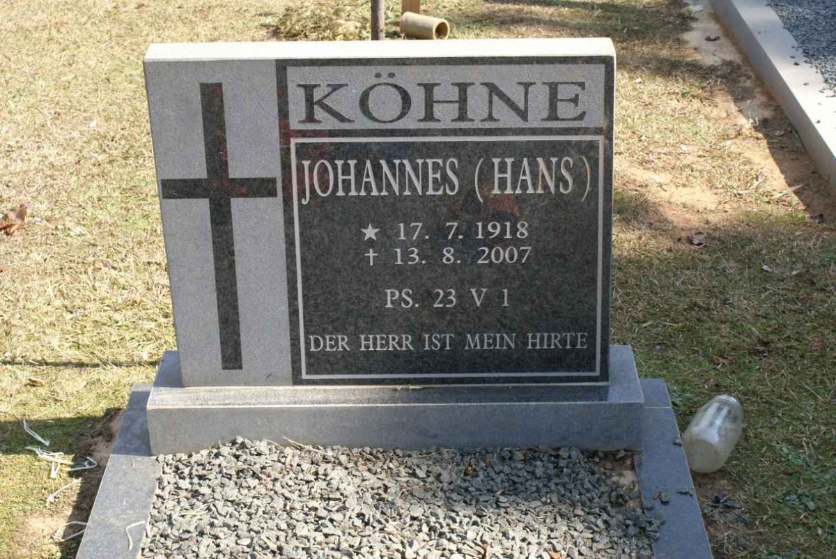 KOHNE Johannes 1918-2007