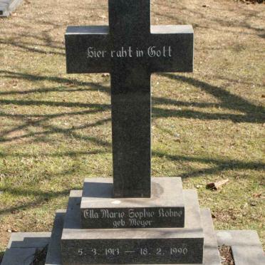 KOHNE Ella Marie Sophie nee MEYER 1913-1990