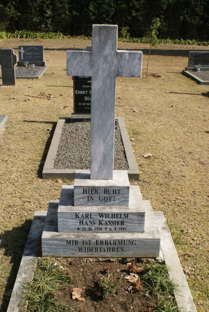 KASSIER Karl Wilhelm Hans 1906-1993