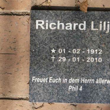 LILJE Richard 1912-2010
