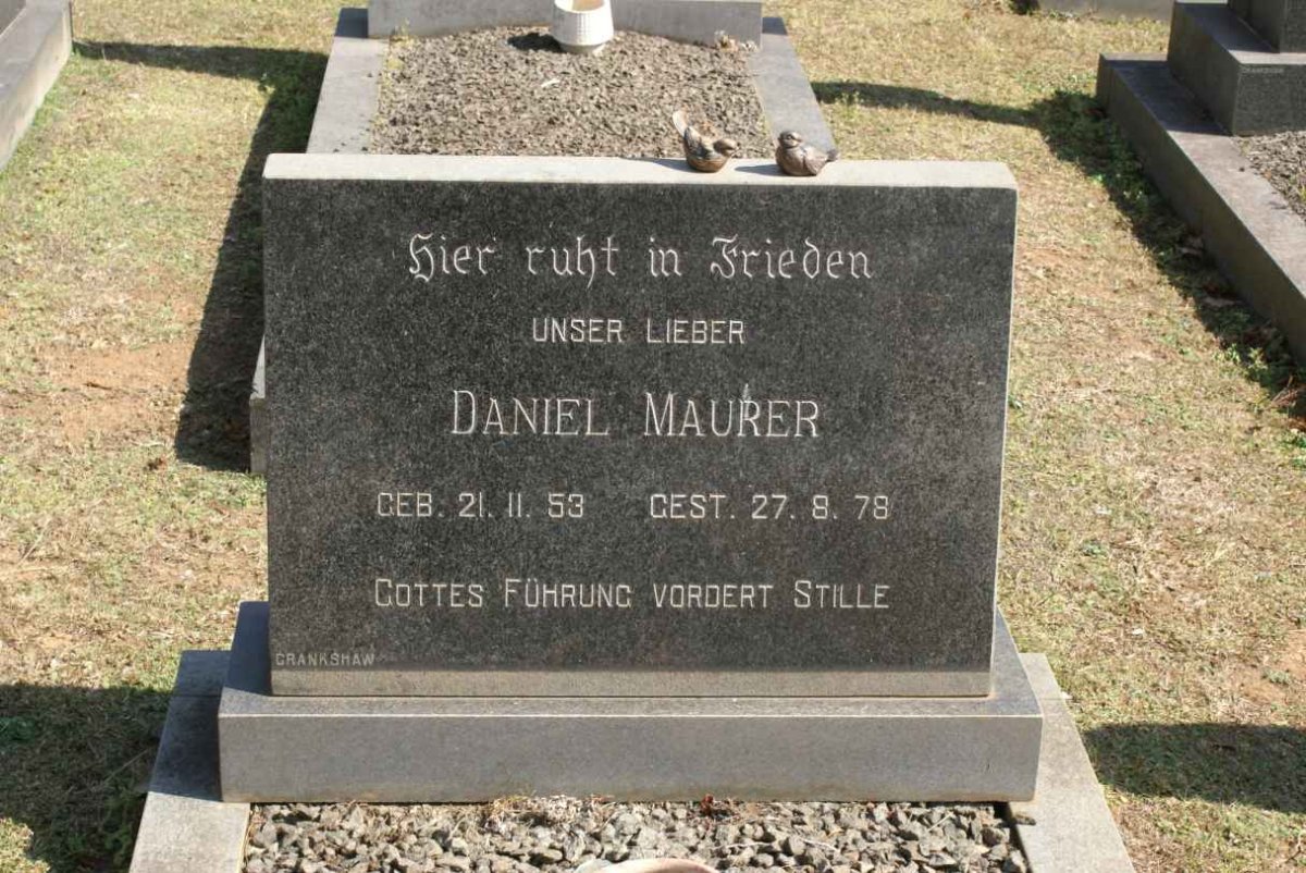 MAURER Daniel 1953-1978