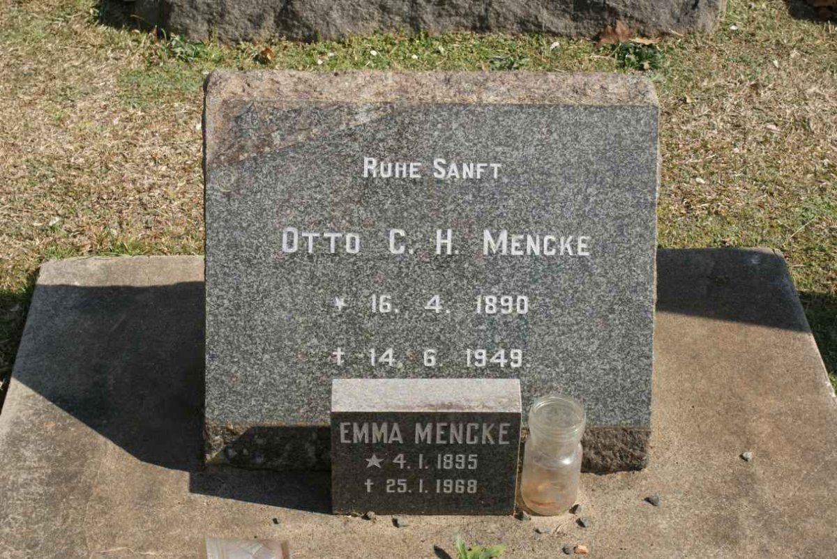 MENCKE Otto C.H. 1890-1949 &amp; Emma 1895-1968