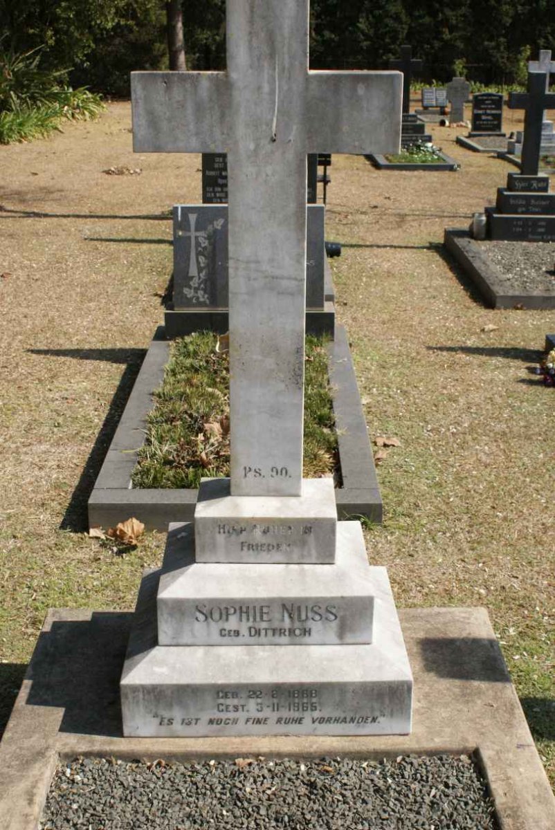 NUSS Sophie nee DITTRICH  1868-1965