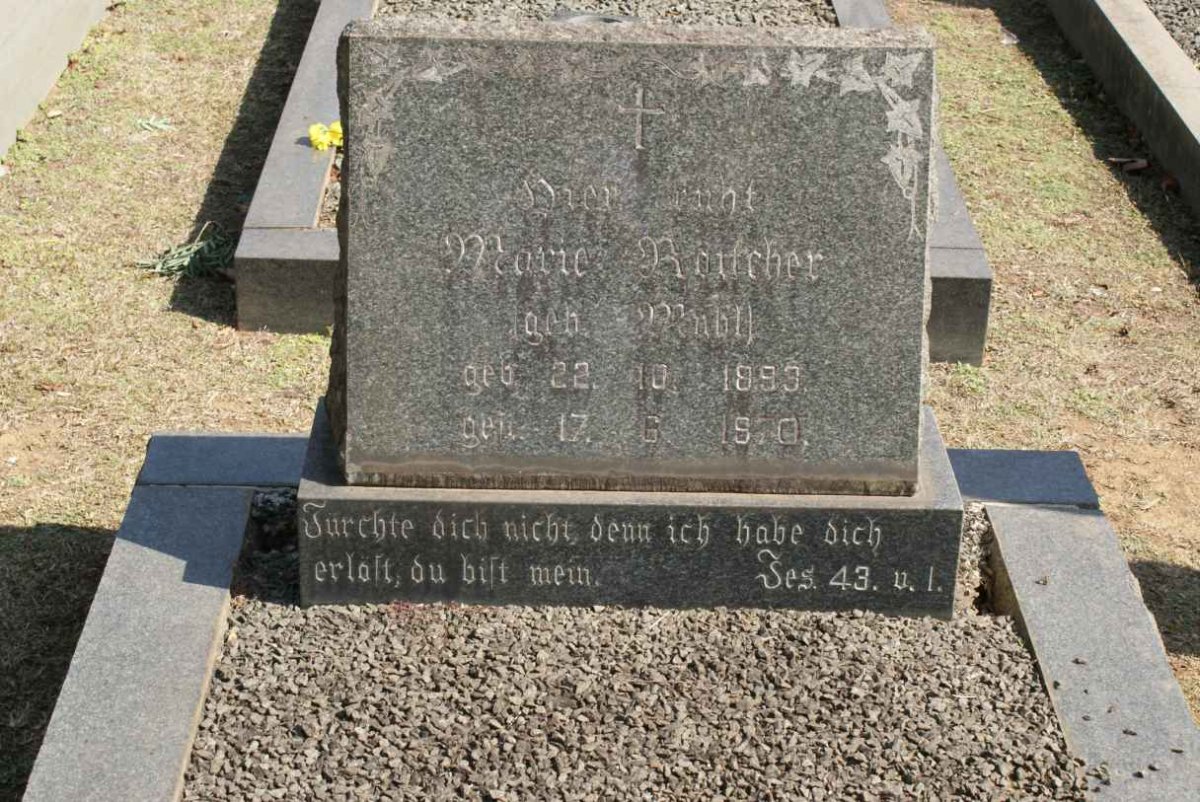 ROTTCHER Marie nee MUHL 1899-1970