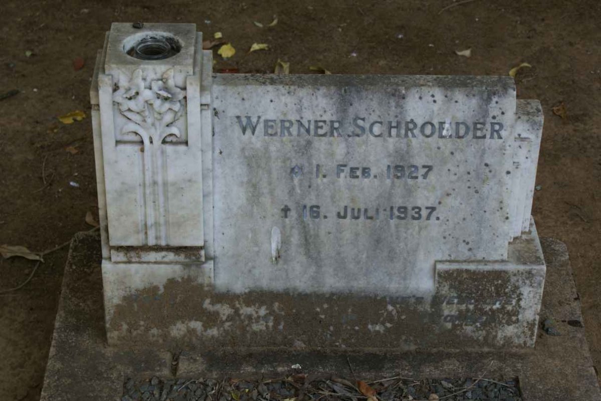 SCHROEDER Werner 1927-1937