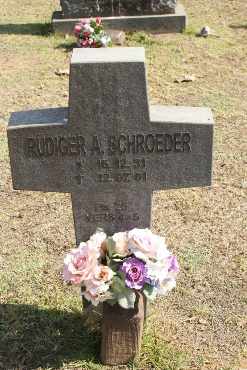 SCHROEDER Rudiger A. 1931-2001