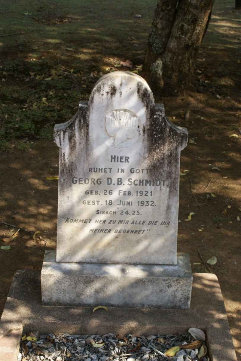 SCHMIDT Georg D.B. 1921-1932