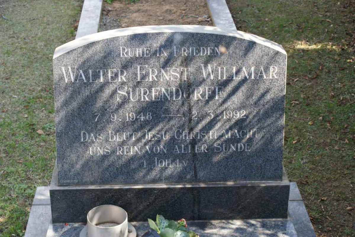 SURENDORFF  Ernst Willmar 1948-1992