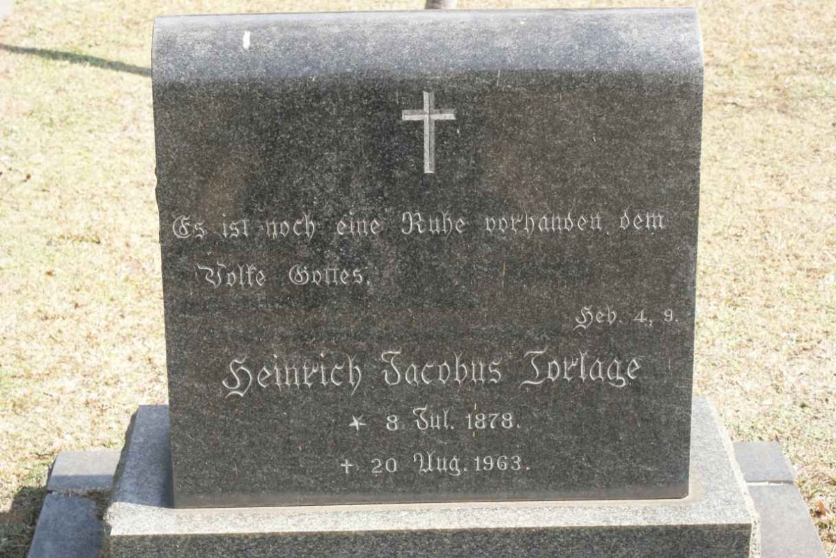 TORLAGE Heinrich Jacobus 1878-1963