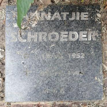 SCHROEDER Hannatjie 1952-1996