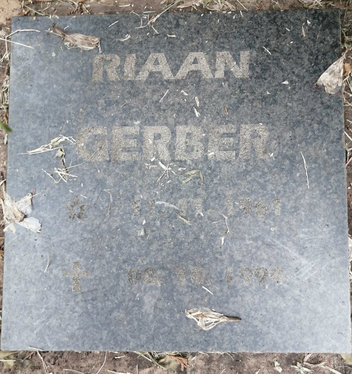 GERBER Riaan 1961-1994