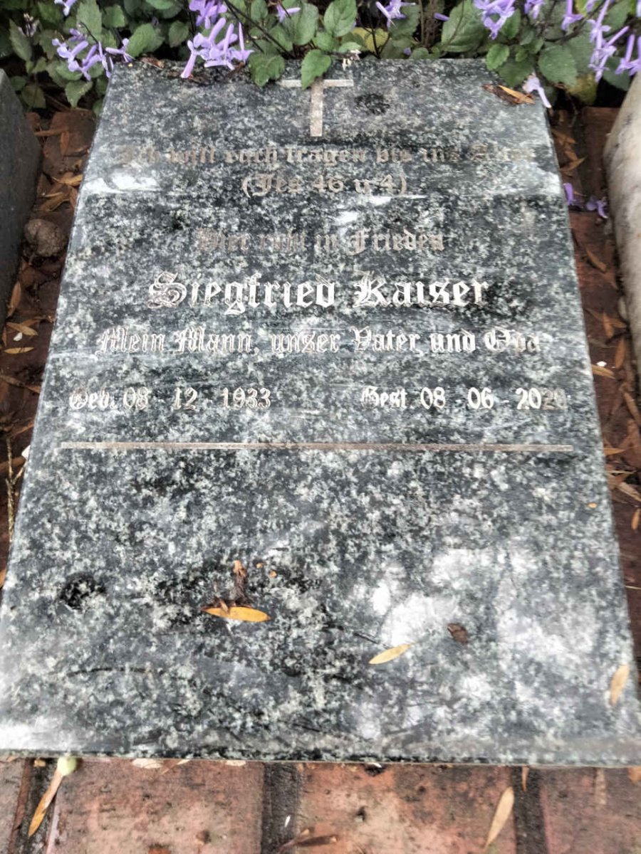 KAISER Siegfried 1933-2020