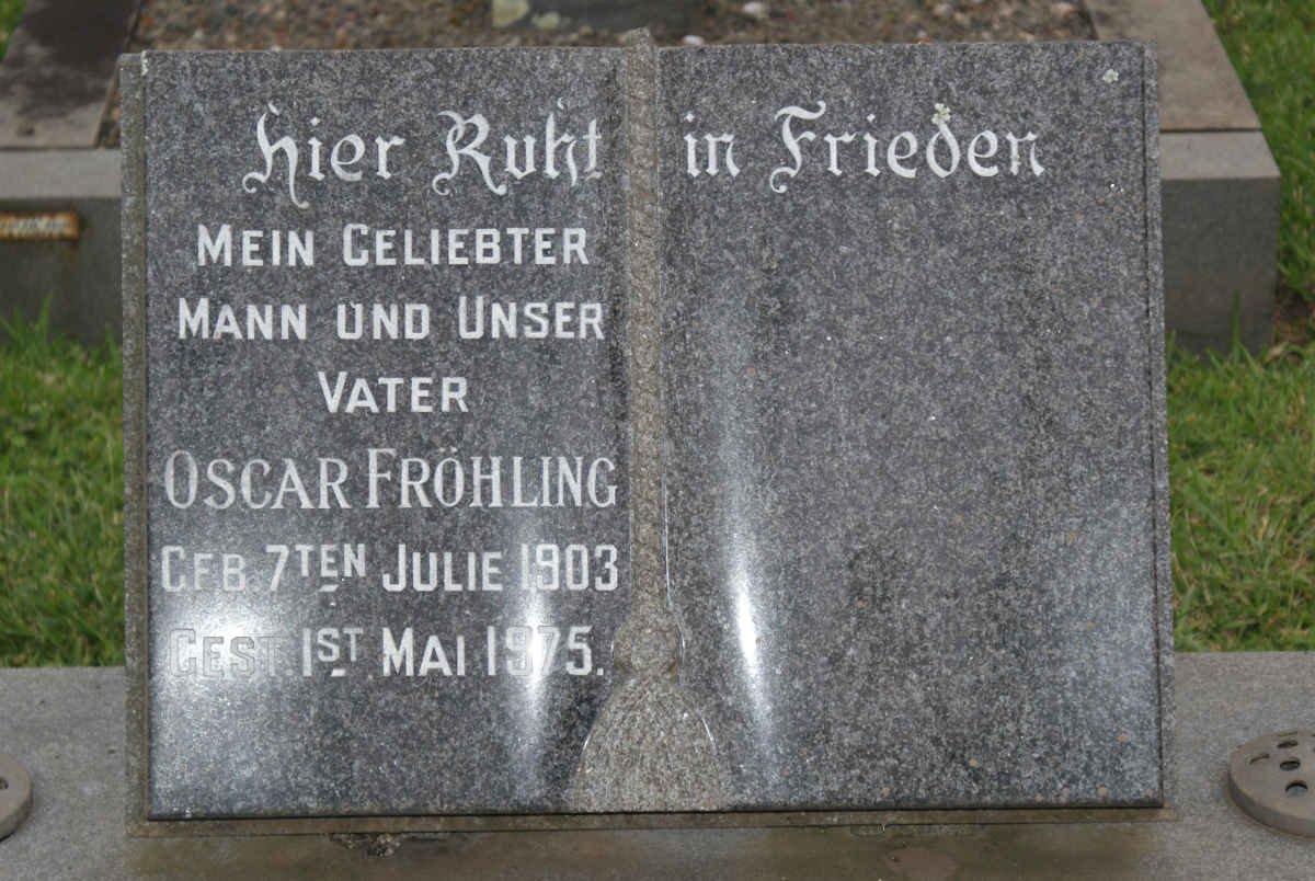 FROHLING Oscar 1903-1975