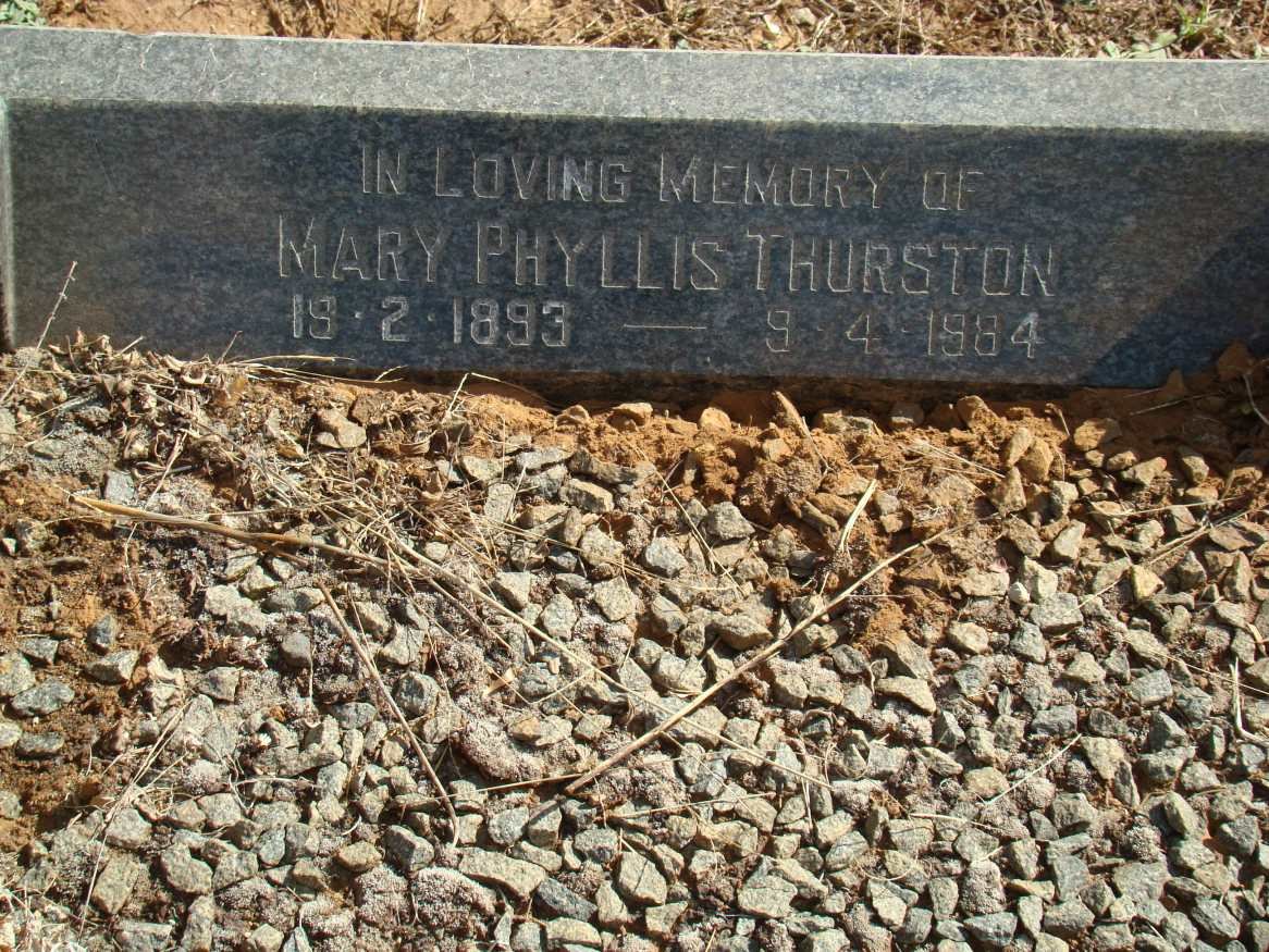 THURSTON Mary Phyllis 1893-1984