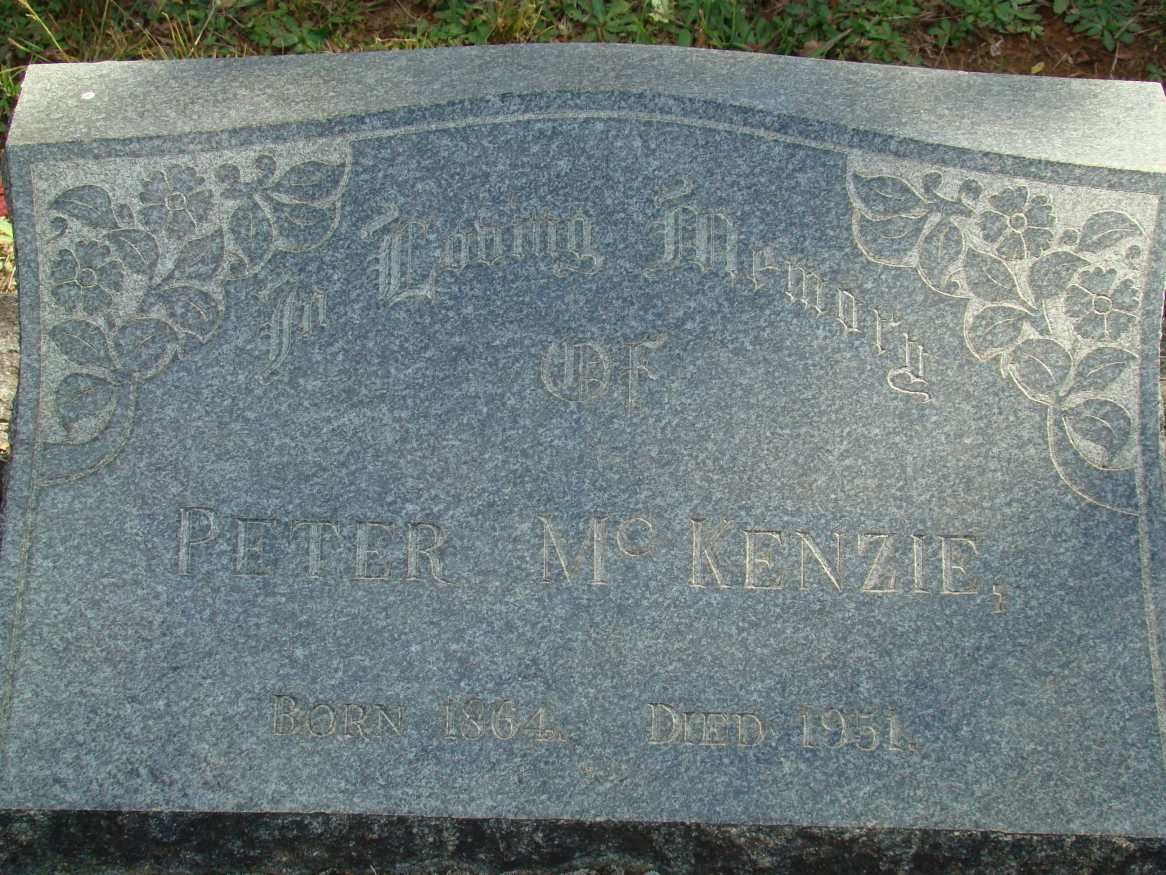 McKENZIE Peter 1864-1951