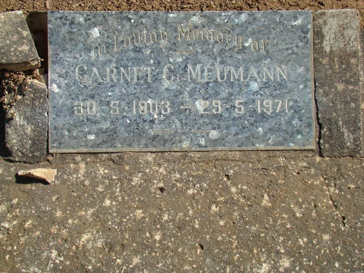 MEUMANN Garnet C. 1903-1971