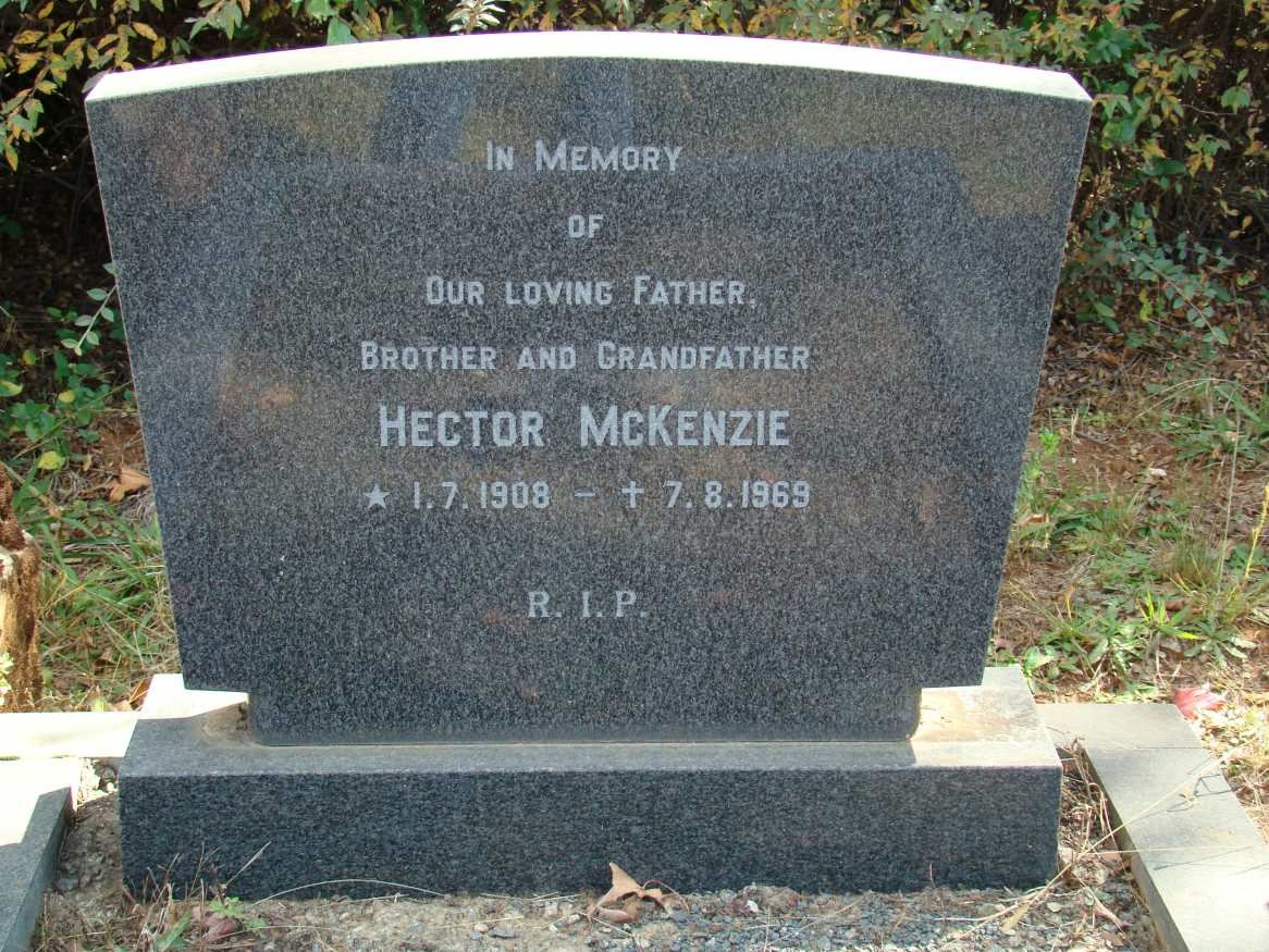 McKENZIE Hector 1908-1969