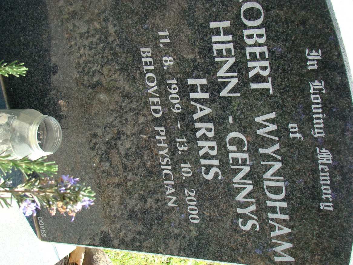 HARRIS Robert Wyndham Henn-Gennys 1909-2000