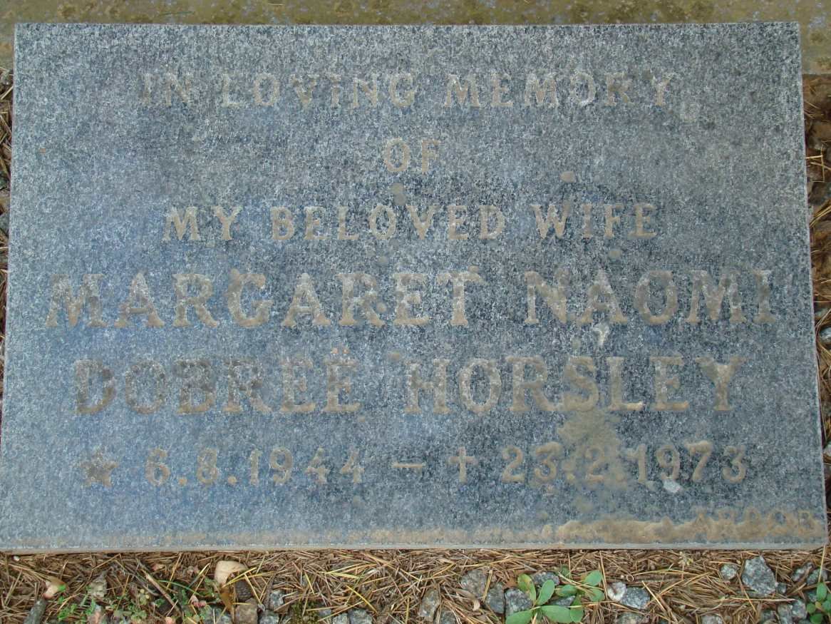 HORSLEY Margaret Naomi Dobree 1944-1973