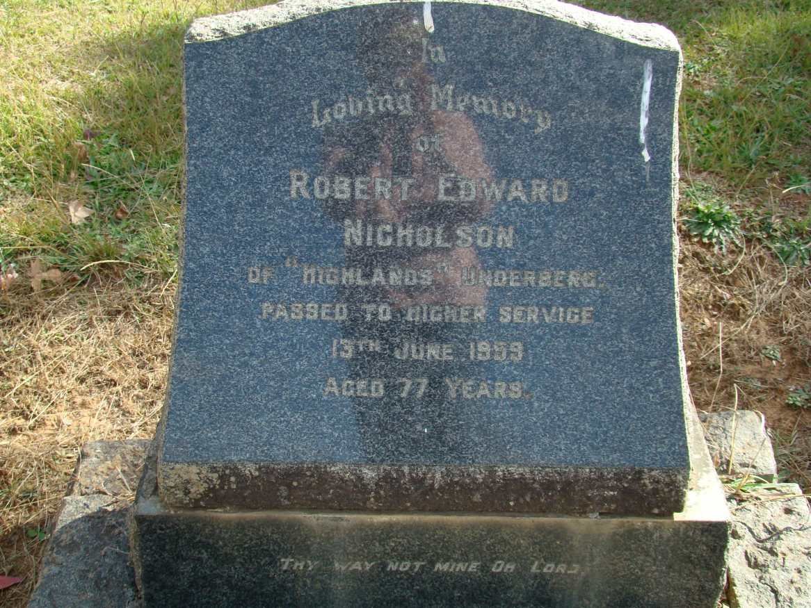 NICOLSON Robert Edward -1959