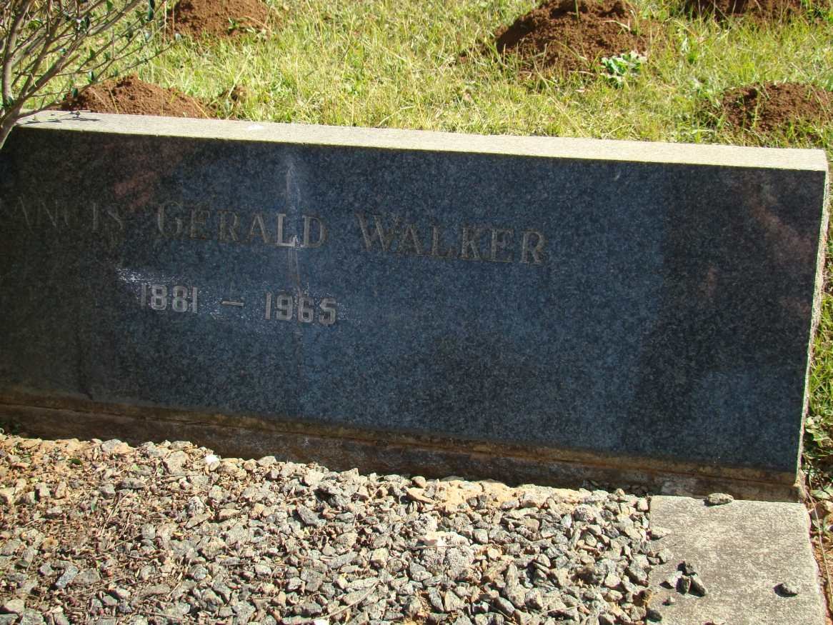 WALKER Francis Gerald 1881-1965
