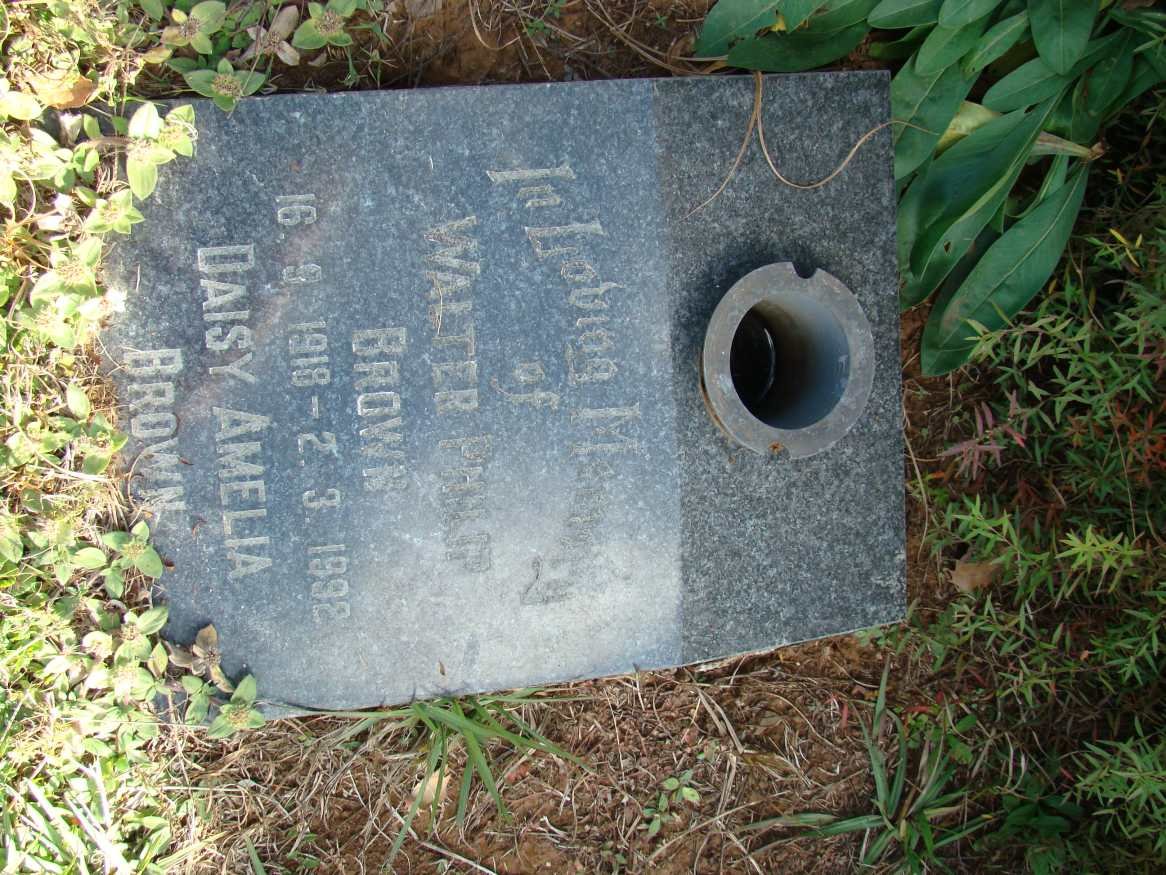 BROWN Walter Philip 1918-1992 &amp; Daisy Amelia