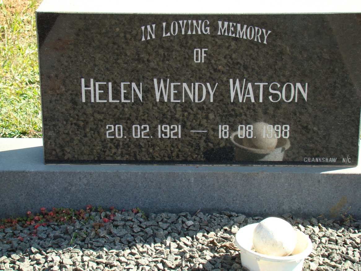 WATSON Helen Wendy 1921-1998