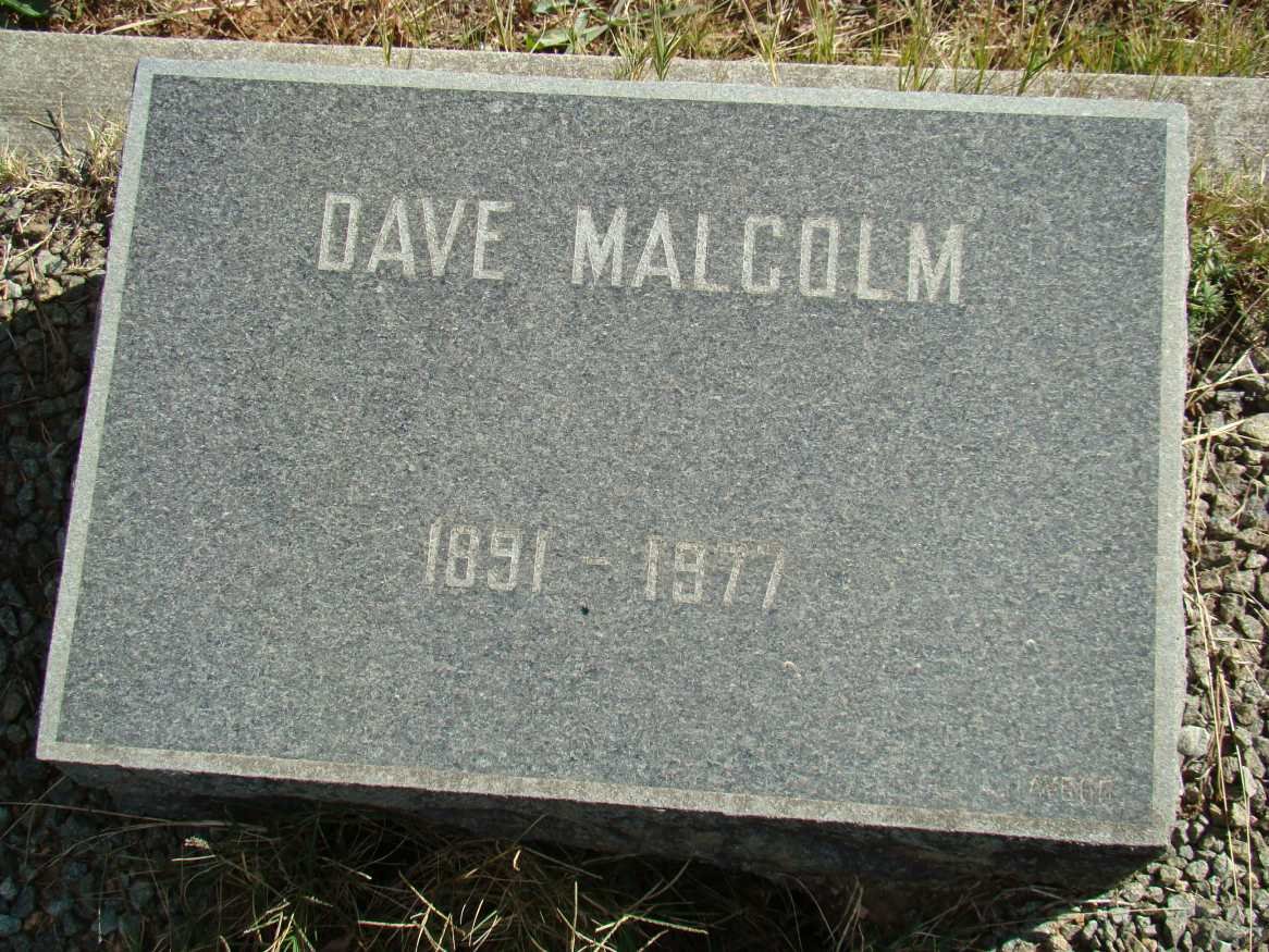MALCOLM Dave 1891-1977