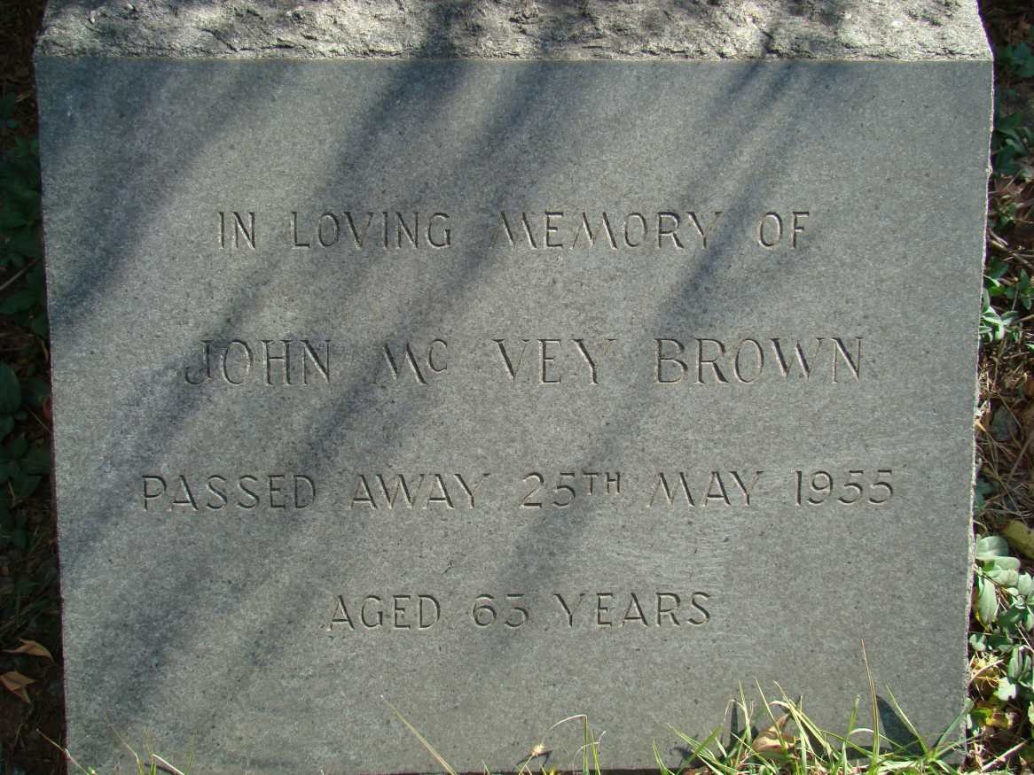 BROWN John McVey -1955