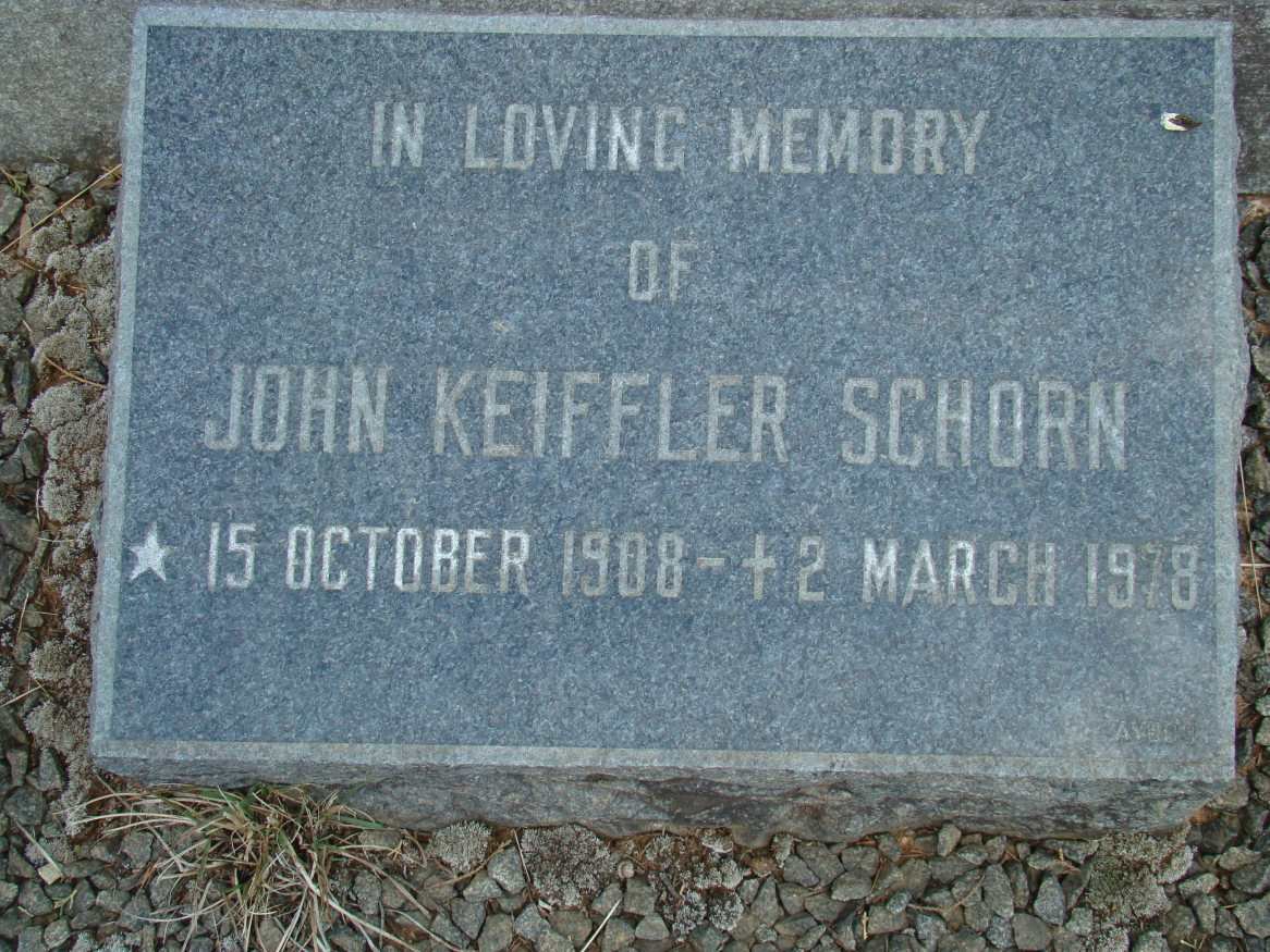 SCHORN John Keiffler 1908-1978