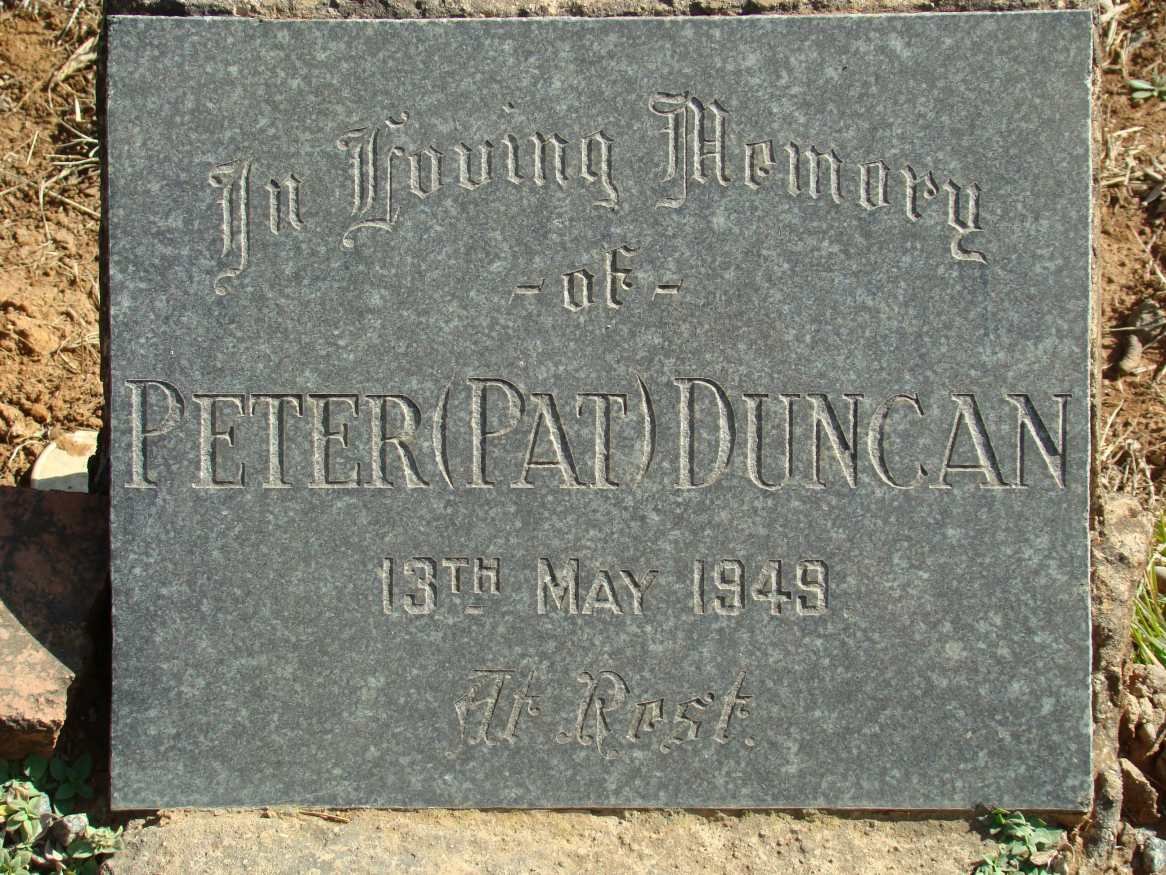 DUNCAN Peter -1949