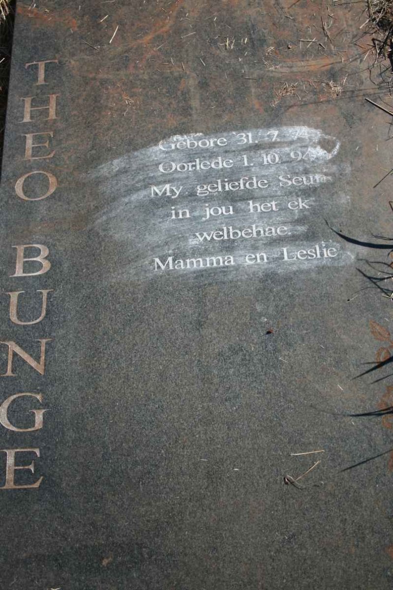 BUNGE Theo 1974-1994