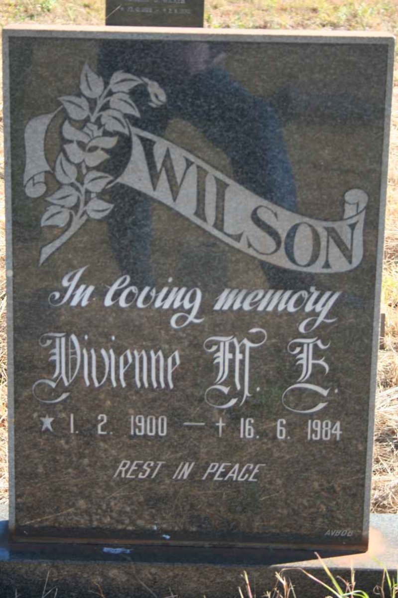 WILSON Divienne F.E. 1900-1984