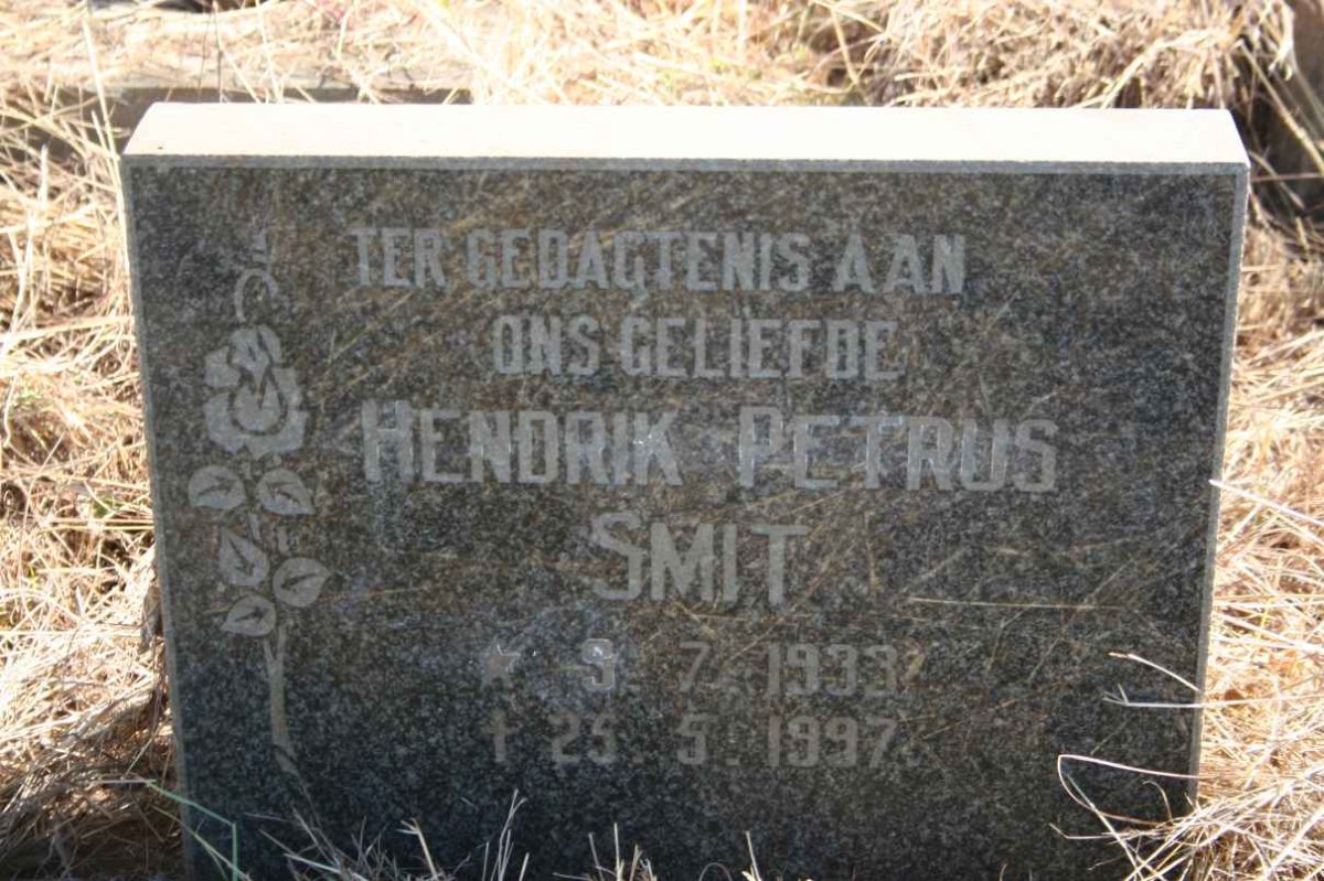 SMIT Hendrik Petrus 1933-1997