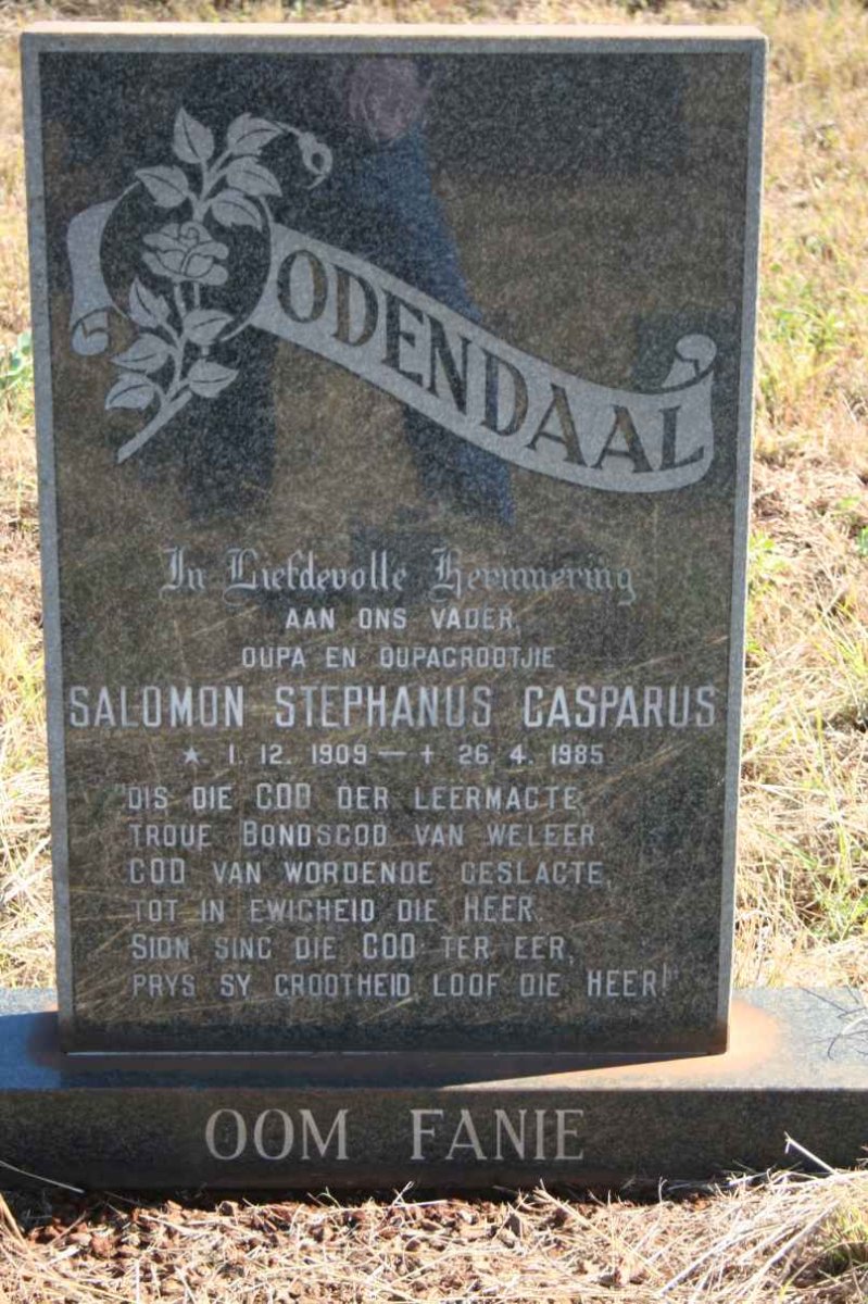 ODENDAAL Salomon Stephanus Casparus 1909-1985